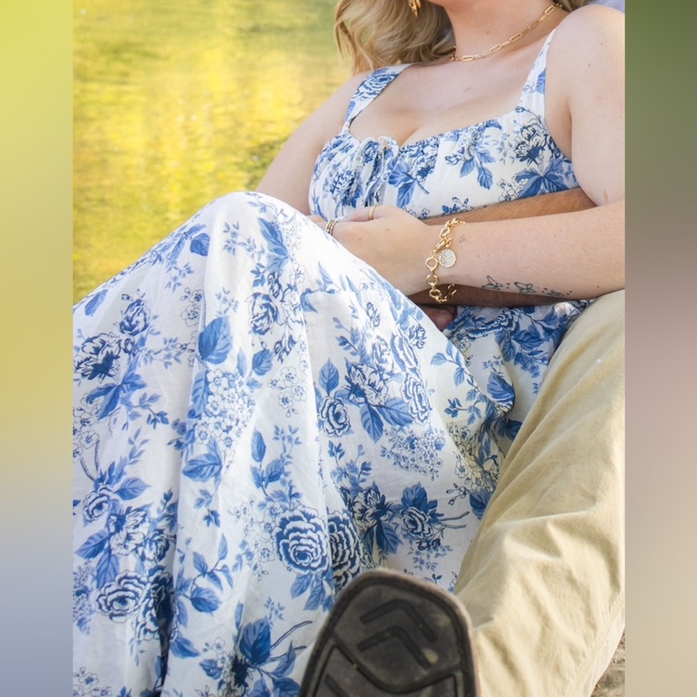 Dry Goods Blue Floral Maxi Dress